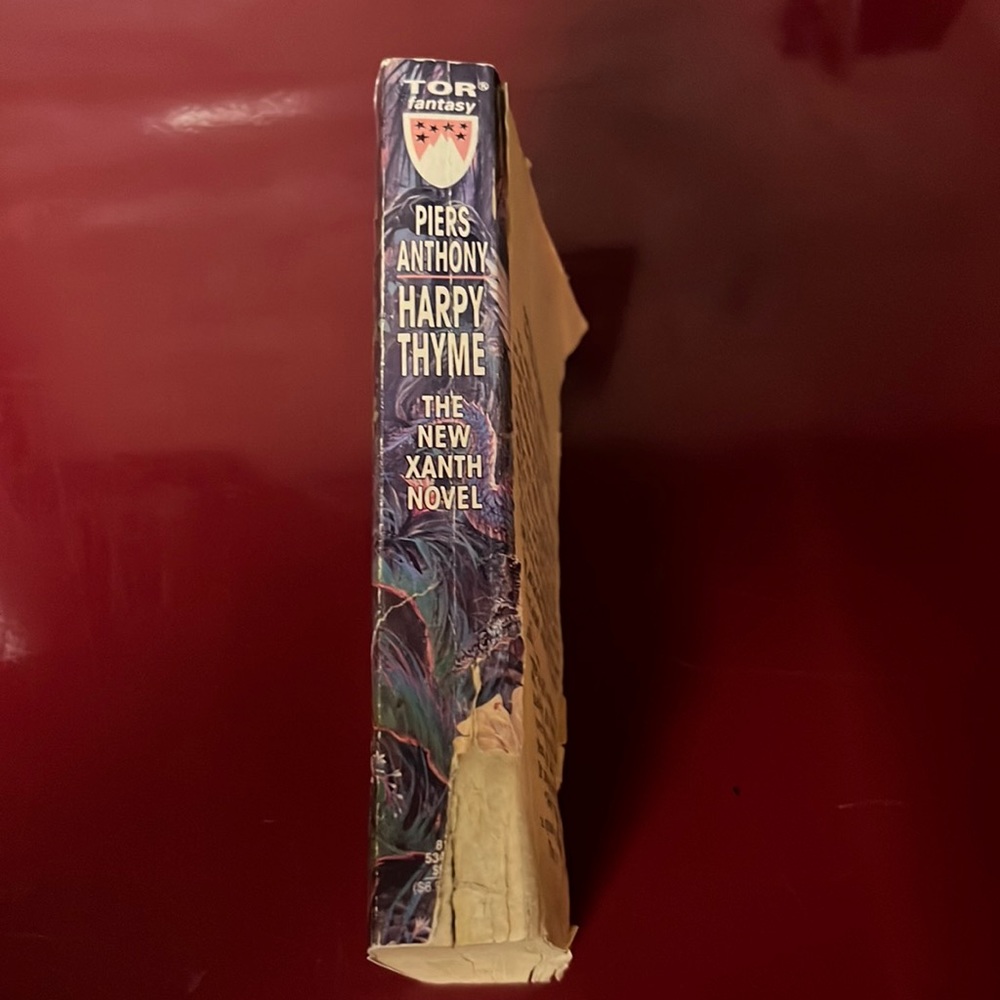$2 Add-On Fantasy Novel Piers Anthony Harpy Thyme The New Xanth Novel Fiction